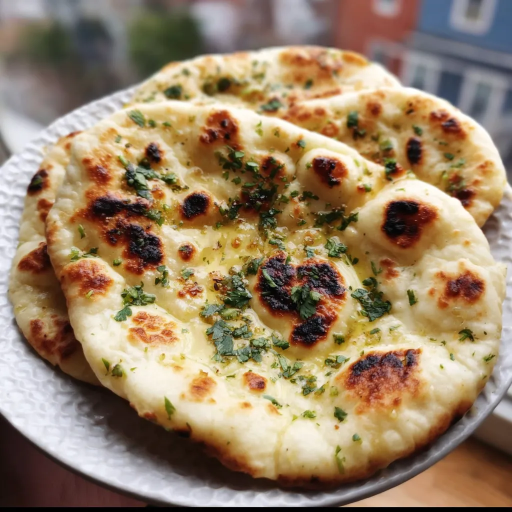 Best Fluffy Garlic Naan - main view